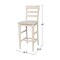 Whitewood Industries Solid Wood Java Counter Height Dining Stool - 30" Seat Height S-193 - alternate 6